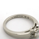 【6jib0335】カルティエ リング バレリーナ Pt950 プラチナ ダイヤモンド 0.35ct ＃52【中古】レディース