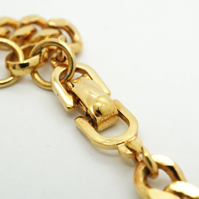 【6jib0337】クリスチャンディオール ネックレス ディオールロゴ GPメッキ ゴールド【中古】レディース