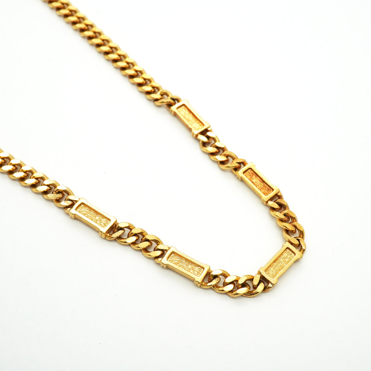 【6jib0337】クリスチャンディオール ネックレス ディオールロゴ GPメッキ ゴールド【中古】レディース