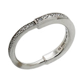 【6jib0341】ティファニー リング ロック フルダイヤ K18WG ホワイトゴールド ダイヤモンド 0.36ct 7.5号【中古】レディース