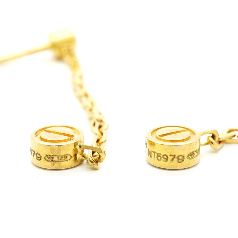 【6jib0350】カルティエ ピアス ラブ 1PD K18YG イエローゴールド ダイヤモンド【中古】レディース