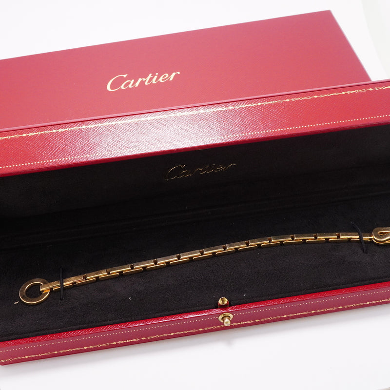 【6jib0351】カルティエ ブレスレット アグラフ K18YG イエローゴールド【中古】メンズ レディース ユニセックス
