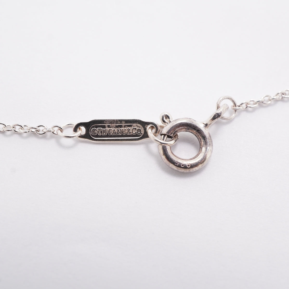 【6jib0373】ティファニー ネックレス ダブルリターントゥハート シルバー925 ブルー【中古】レディース