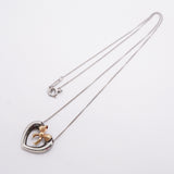 【6jib0376】ティファニー ネックレス ハートリボン K18YG イエローゴールド シルバー925【中古】レディース