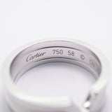 【6jib0377】カルティエ リング C2 K18WG ホワイトゴールド ＃58【中古】メンズ