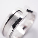 【6jib0377】カルティエ リング C2 K18WG ホワイトゴールド ＃58【中古】メンズ