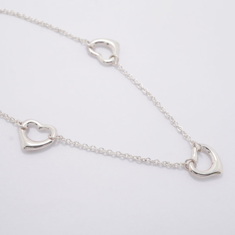 【6jib0378】ティファニー ネックレス オープンハート 3P シルバー925【中古】レディース