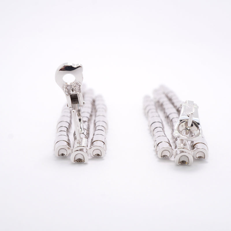 【6jib0380】カルティエ ピアス エッセンシャル K18WG ホワイトゴールド ダイヤモンド【中古】レディース