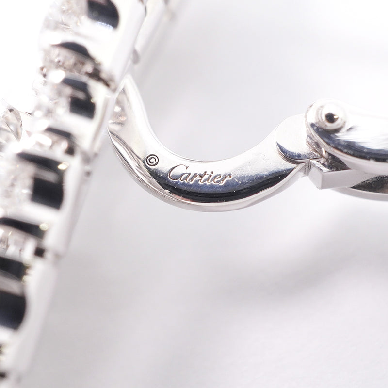 【6jib0380】カルティエ ピアス エッセンシャル K18WG ホワイトゴールド ダイヤモンド【中古】レディース