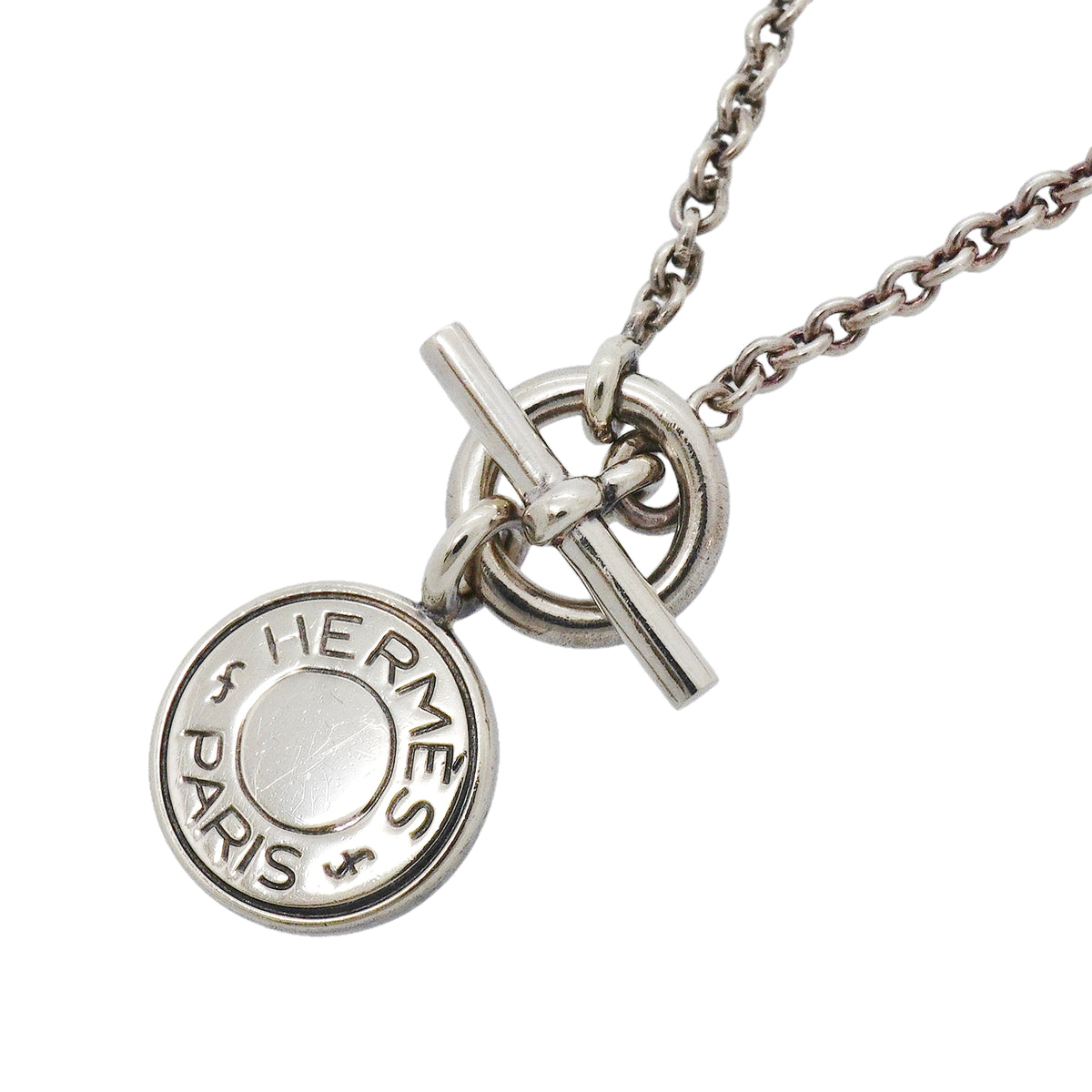 【6jib0385】エルメス ネックレス セリエ シルバー925【中古】レディース
