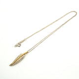 【6jib0388】ティファニー ネックレス フェザー K18YG イエローゴールド シルバー925【中古】レディース