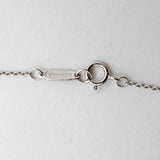 【6jib0392】ティファニー ネックレス メトロ/クロス K18WG ホワイトゴールド ダイヤモンド【中古】レディース
