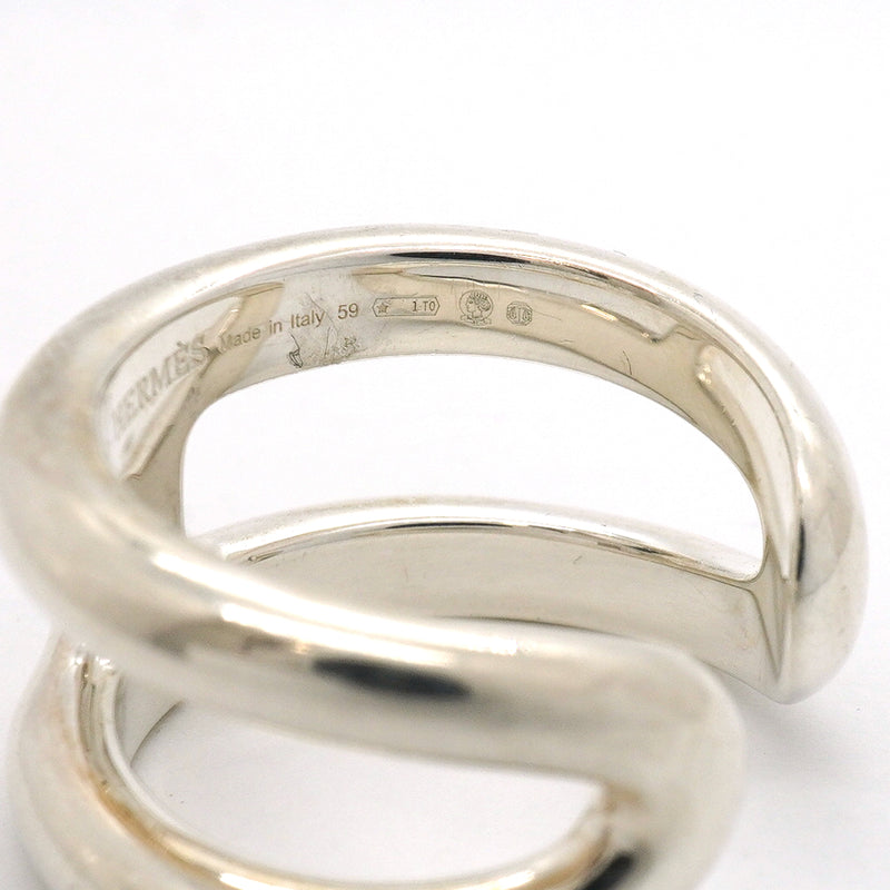 【6jib0395】エルメス リング オスモズPM シルバー925 ＃59【中古】メンズ