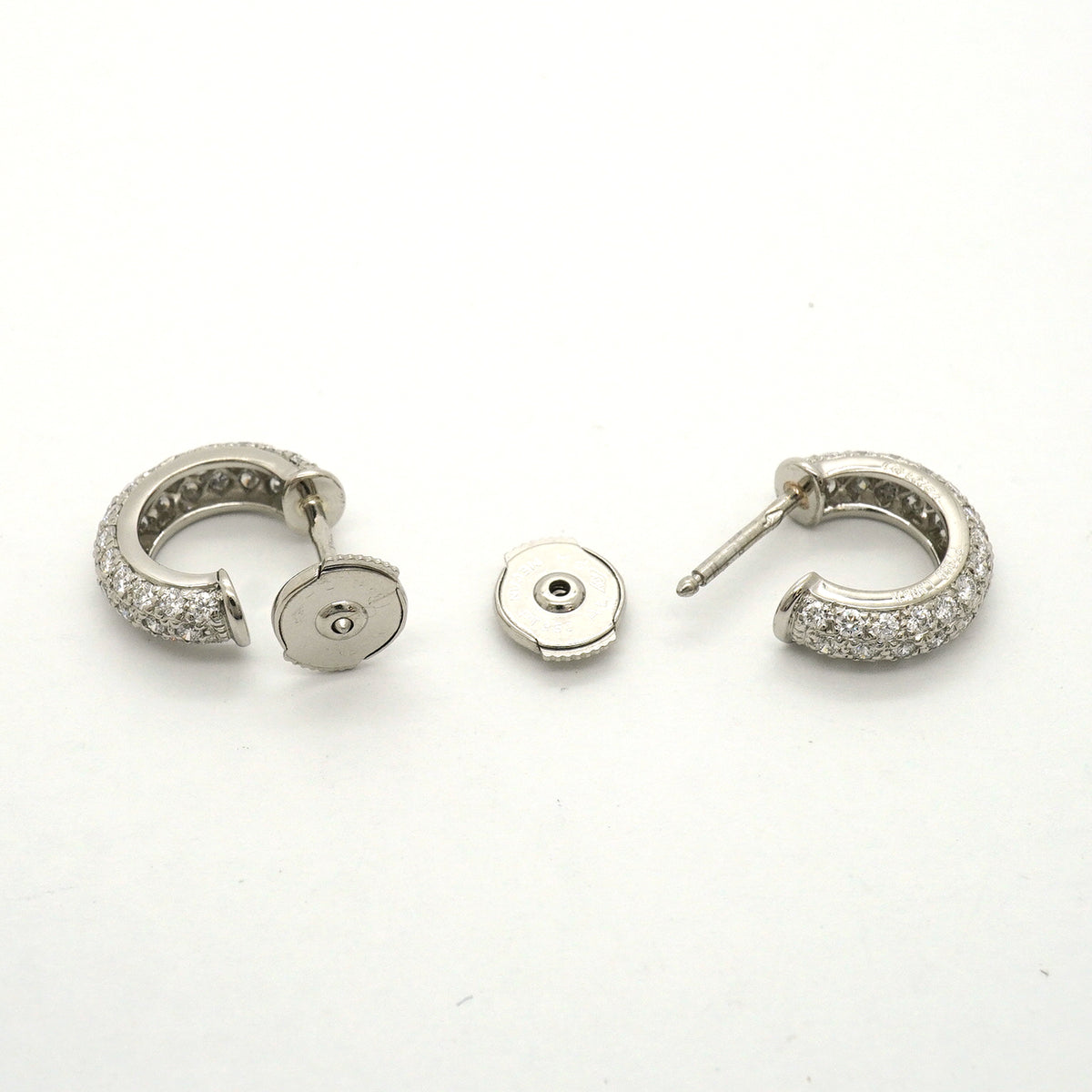 【6jib0396】カルティエ ピアス ミミスター Pt950 プラチナ ダイヤモンド【中古】レディース