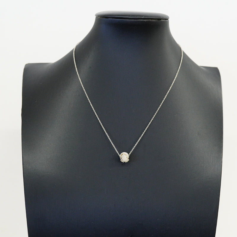 【6jib0404】ティファニー ネックレス サマセット/メッシュボール シルバー925【中古】レディース