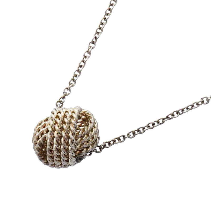 【6jib0404】ティファニー ネックレス サマセット/メッシュボール シルバー925【中古】レディース