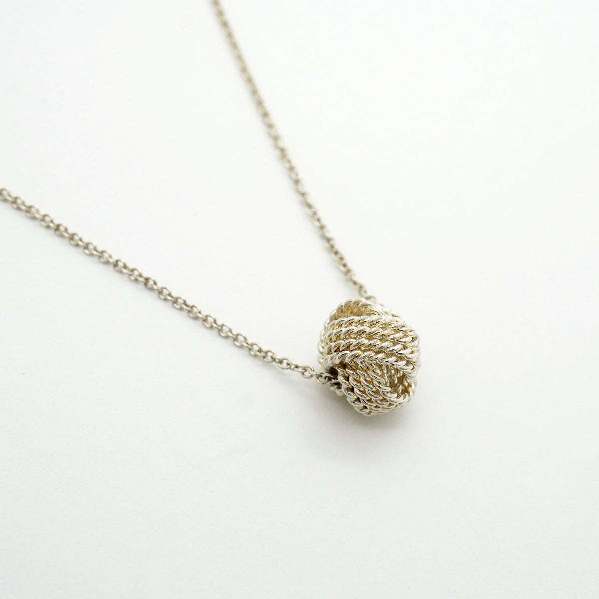 【6jib0404】ティファニー ネックレス サマセット/メッシュボール シルバー925【中古】レディース