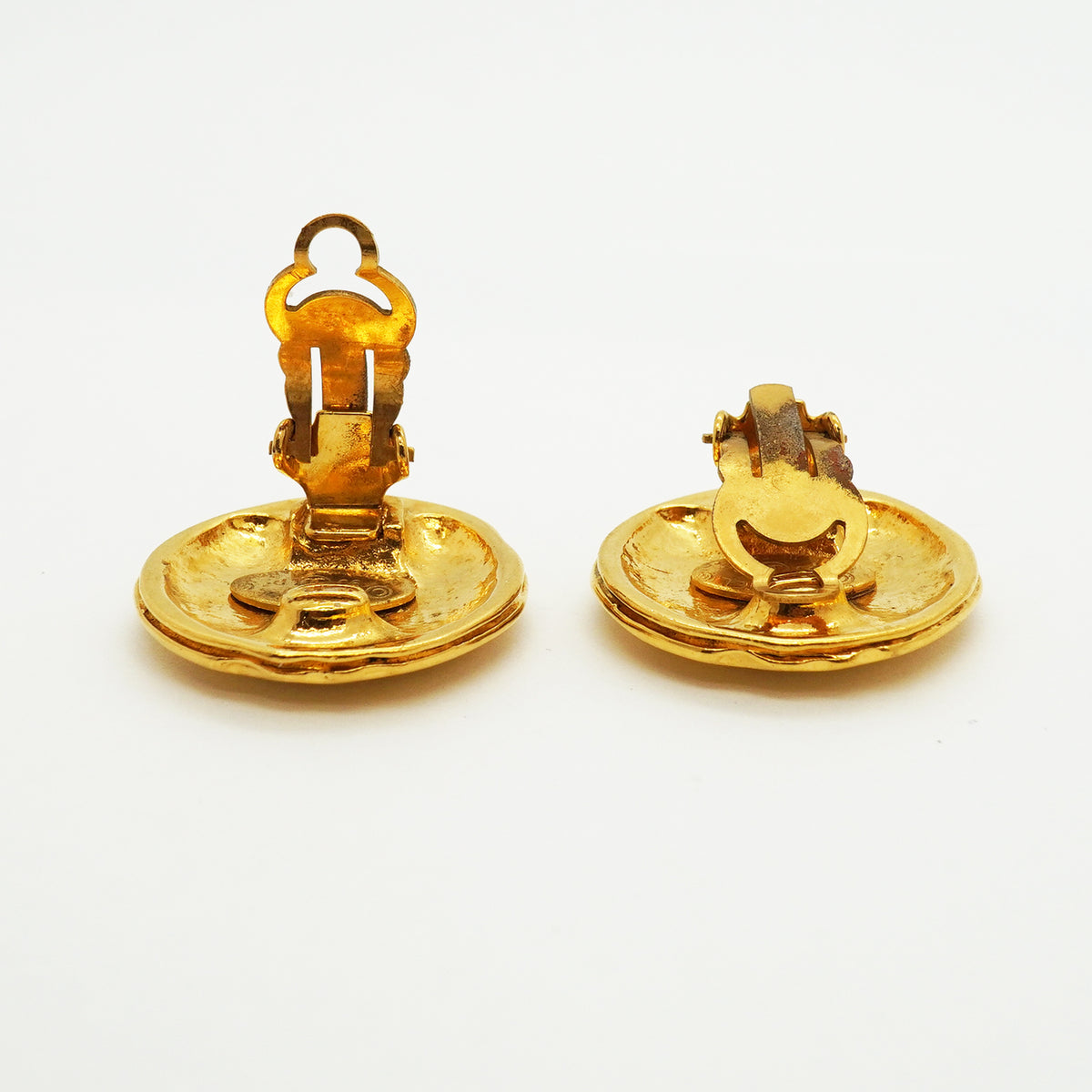 【6jib0409】シャネル イヤリング ヴィンテージ ココマーク GPメッキ ゴールド【中古】レディース