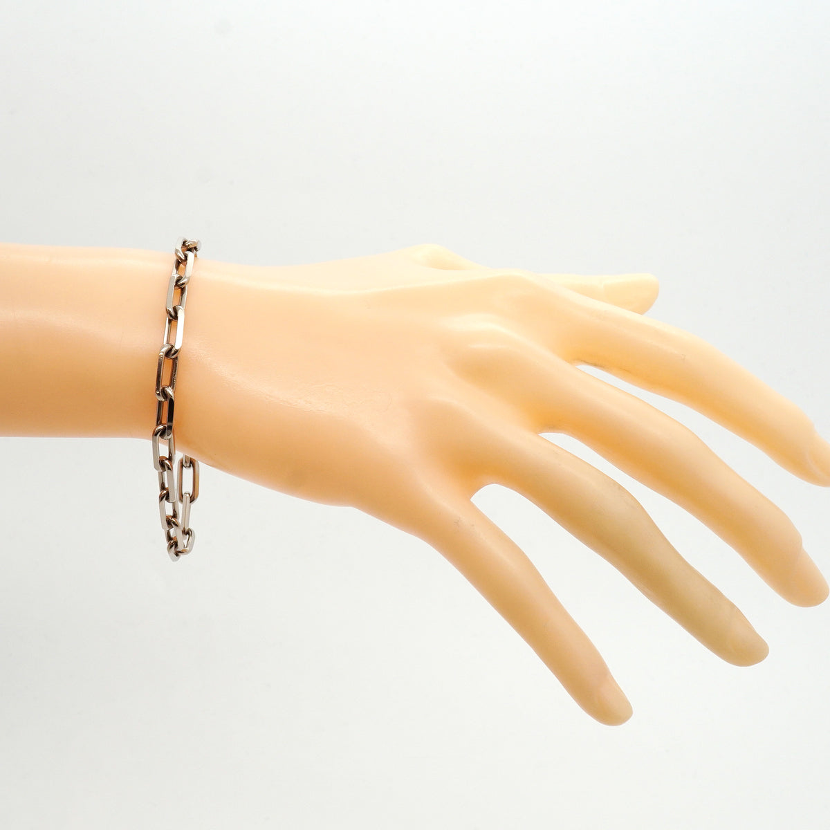 【6jib0411】カルティエ ブレスレット サントスドゥ/ミディアムモデル K18WG ホワイトゴールド【中古】メンズ レディース ユニセックス