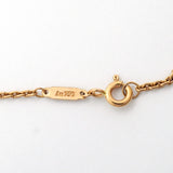 【6jib0421】ティファニー ネックレス ハードウェア/ダブルリンク スモール K18PG ピンクゴールド【中古】レディース