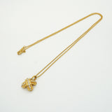 【6jib0422】ティファニー ネックレス シグネチャー K18YG イエローゴールド ダイヤモンド【中古】レディース
