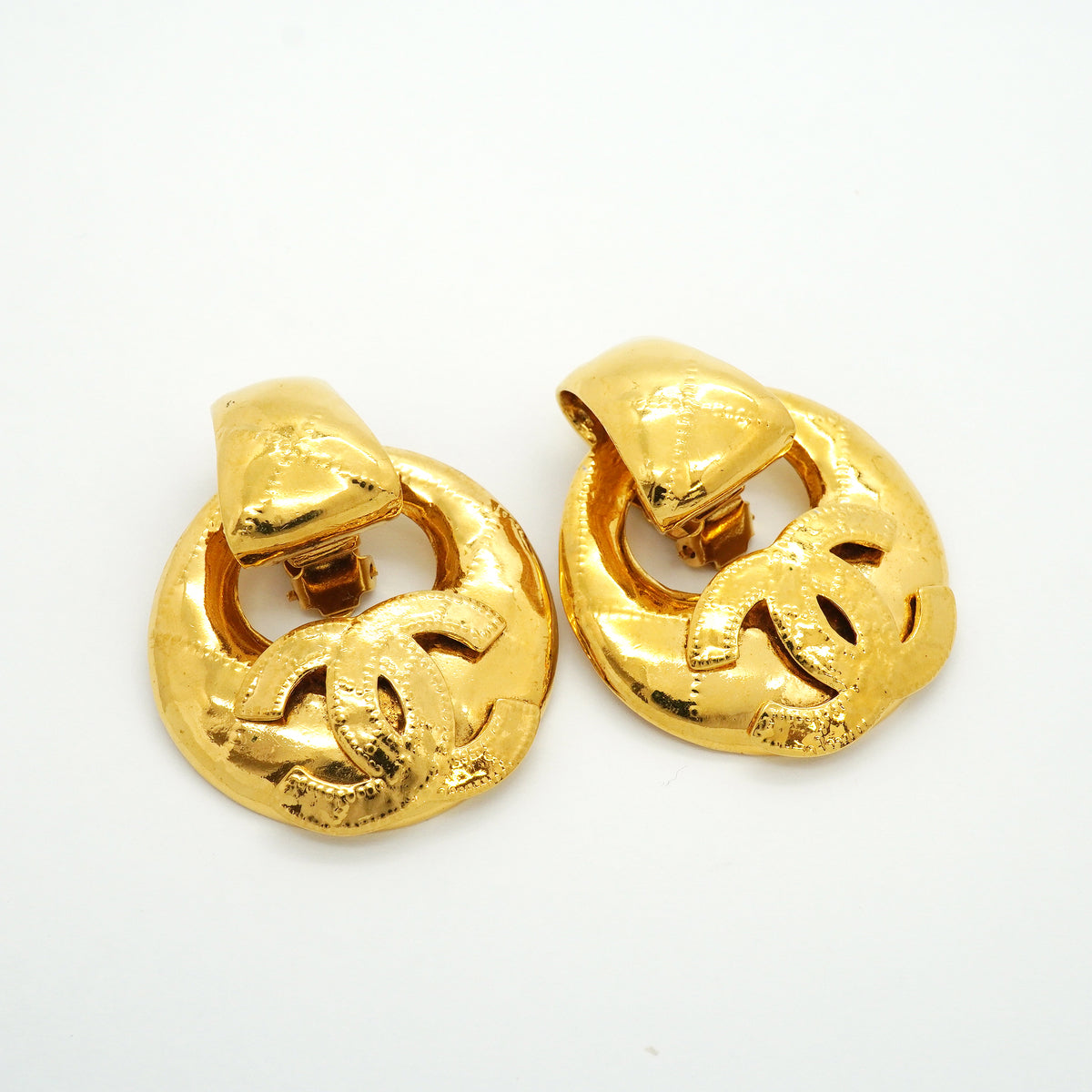【6jib0423】シャネル イヤリング ヴィンテージ ココマーク GPメッキ ゴールド【中古】レディース
