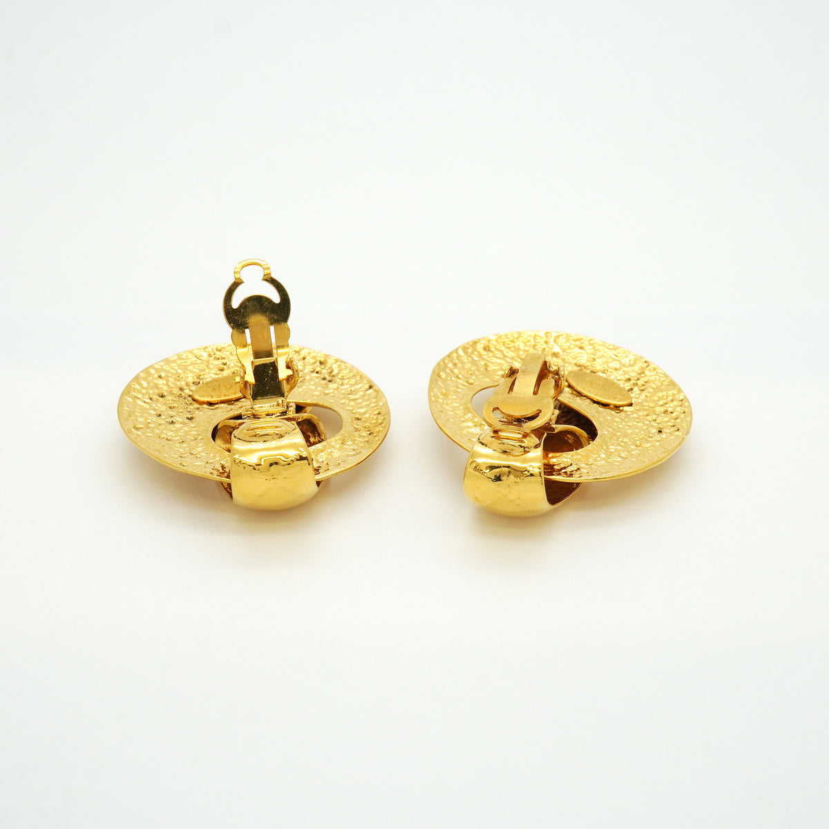 【6jib0423】シャネル イヤリング ヴィンテージ ココマーク GPメッキ ゴールド【中古】レディース