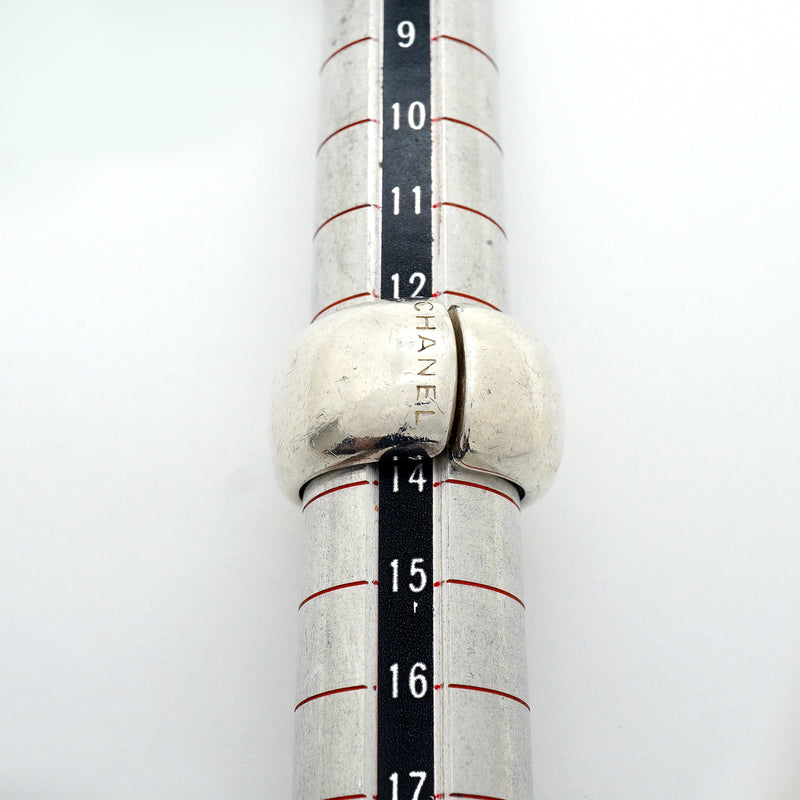 【6jib0424】シャネル リング シャネルロゴ シルバー925 13.5号【中古】レディース