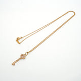 【6jib0434】ティファニー ネックレス オーバルキー K18PG ピンクゴールド ダイヤモンド【中古】レディース