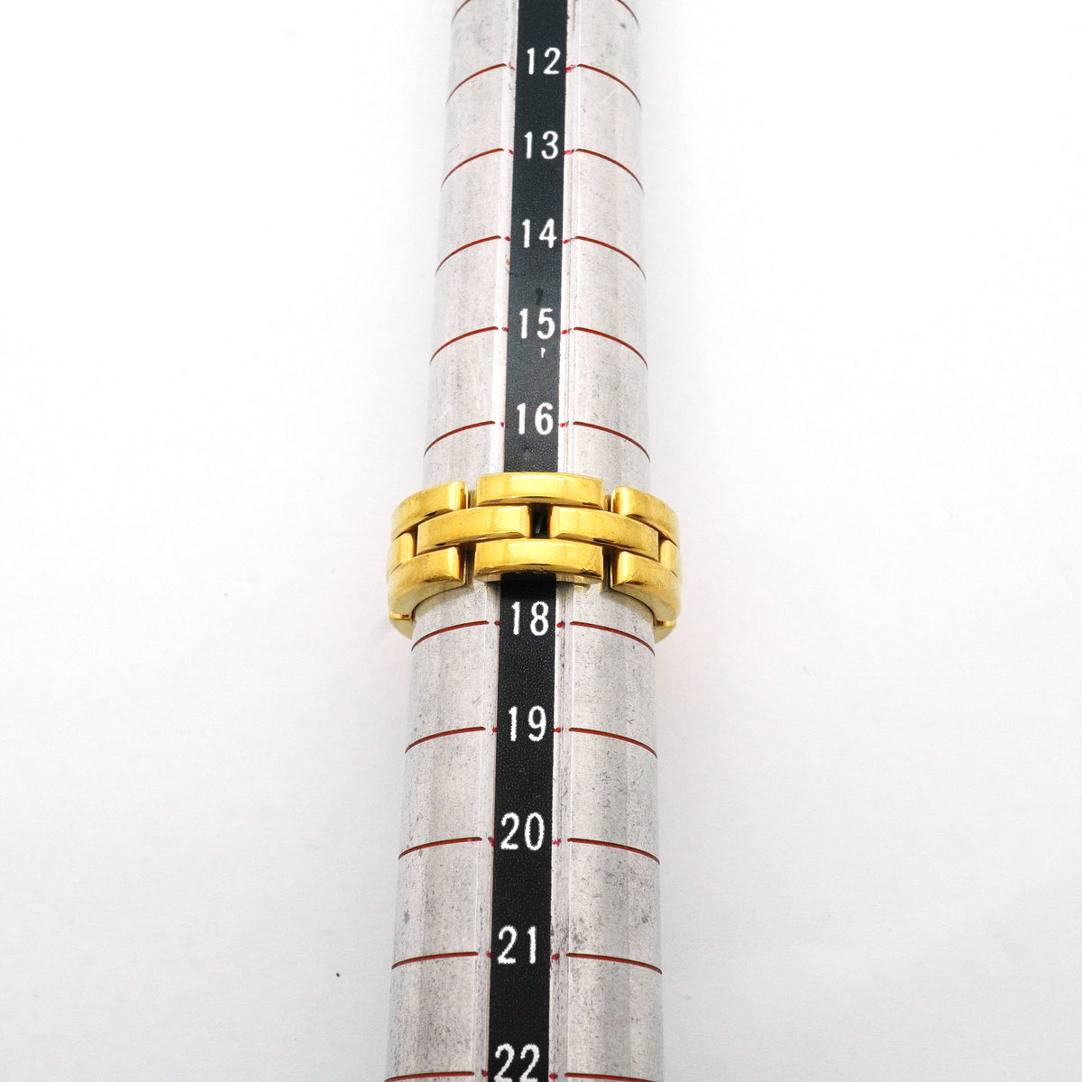 【6jib0443】カルティエ リング マイヨンパンテール/3ロウ K18YG イエローゴールド ＃58【中古】メンズ