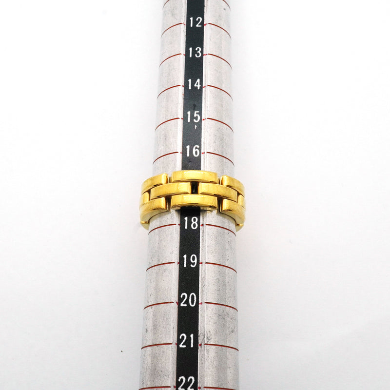 【6jib0443】カルティエ リング マイヨンパンテール/3ロウ K18YG イエローゴールド ＃58【中古】メンズ