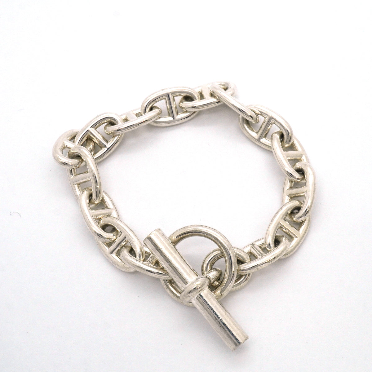 【6jib0448】エルメス ブレスレット シェーヌダンクル MM 15コマ シルバー925【中古】メンズ レディース ユニセックス