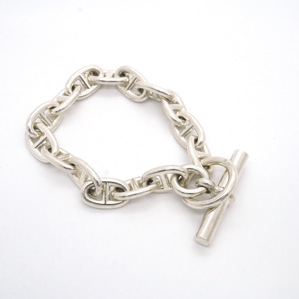 【6jib0448】エルメス ブレスレット シェーヌダンクル MM 15コマ シルバー925【中古】メンズ レディース ユニセックス
