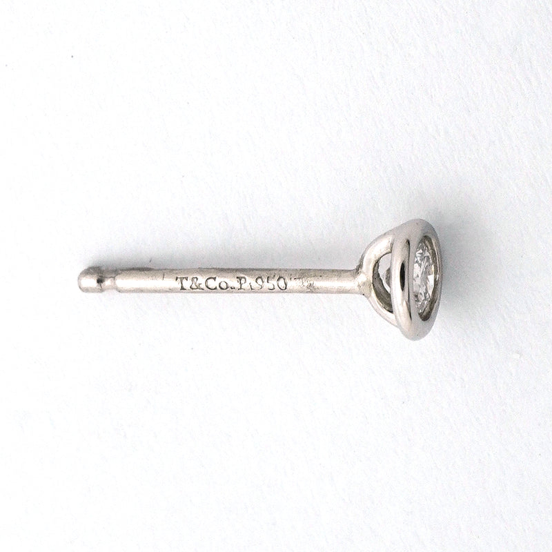 【6jib0460】ティファニー ピアス バイザヤード 1PD Pt950 プラチナ ダイヤモンド【中古】レディース