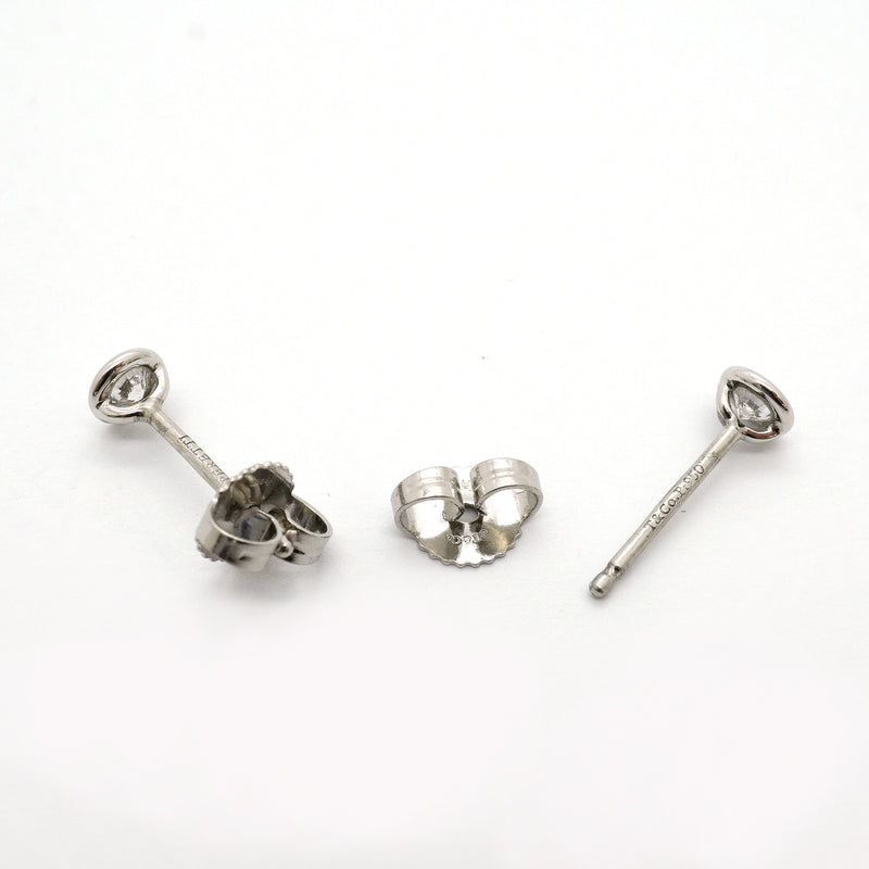 【6jib0460】ティファニー ピアス バイザヤード 1PD Pt950 プラチナ ダイヤモンド【中古】レディース