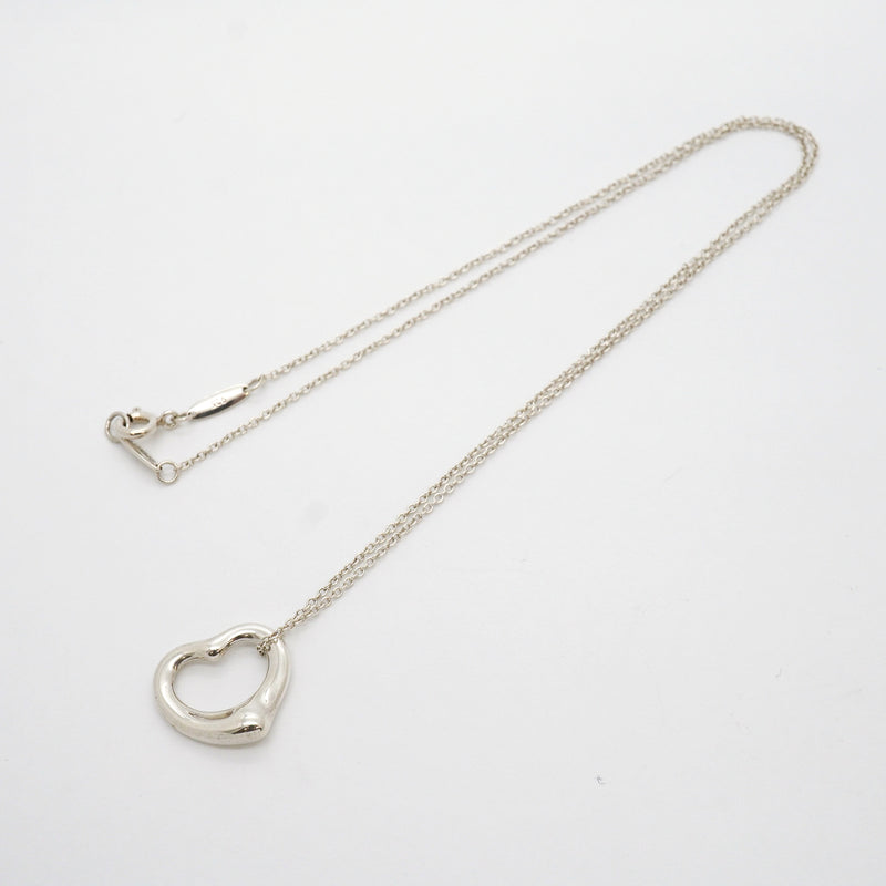 【6jib0469】ティファニー ネックレス オープンハート シルバー925【中古】レディース
