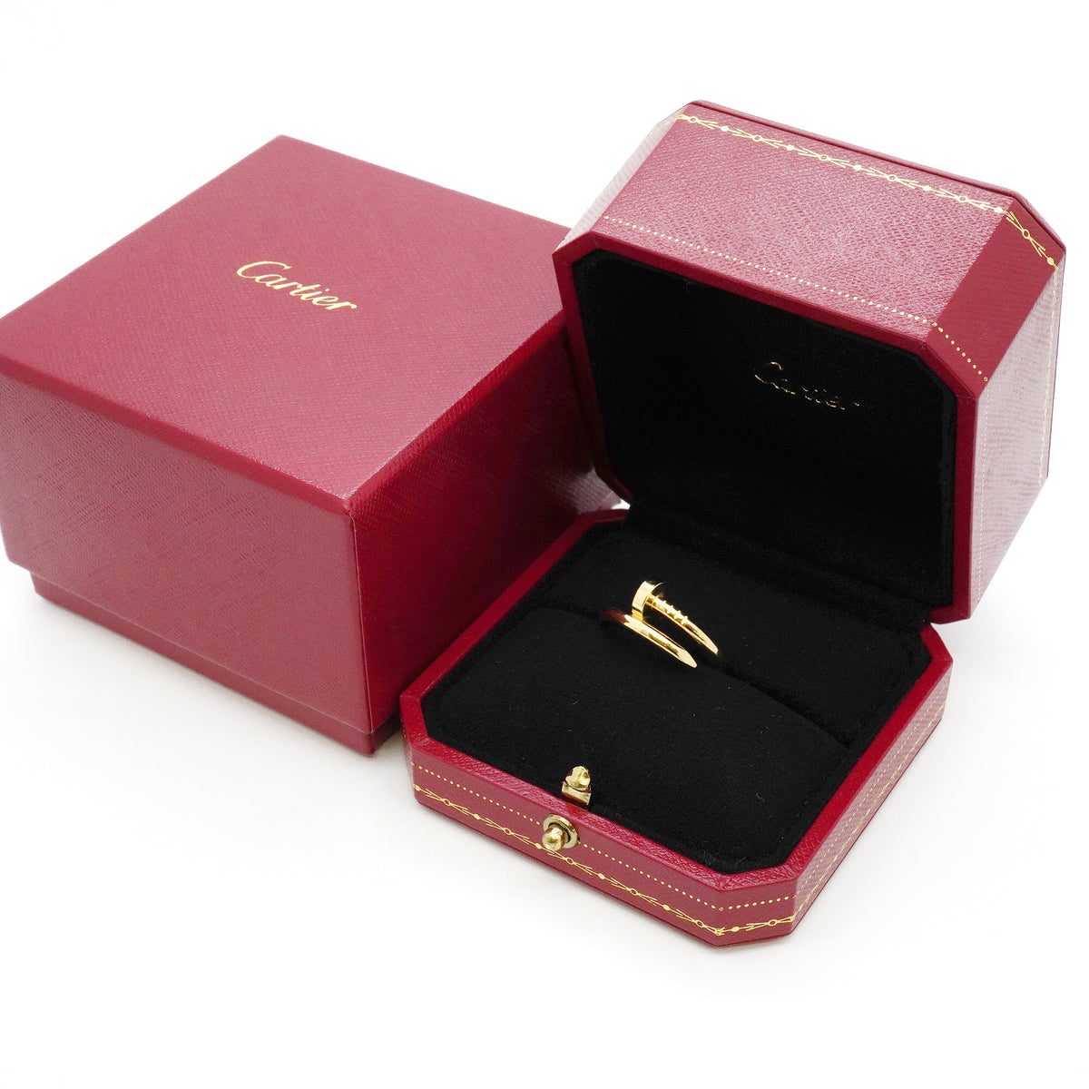 【6jib0471】カルティエ リング ジュストアンクル クラシックモデル K18YG イエローゴールド ＃55【中古】レディース