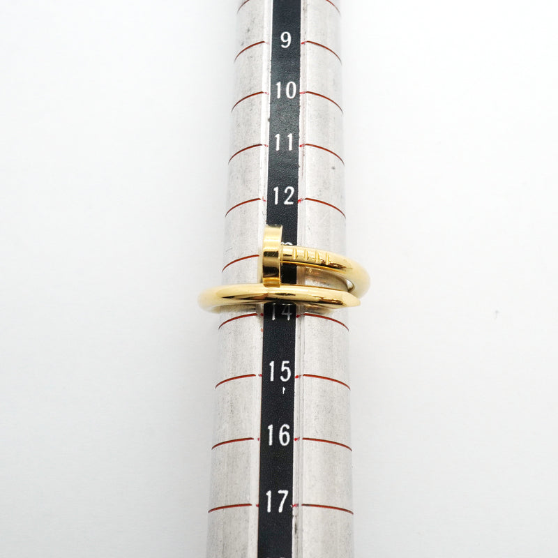 【6jib0471】カルティエ リング ジュストアンクル クラシックモデル K18YG イエローゴールド ＃55【中古】レディース
