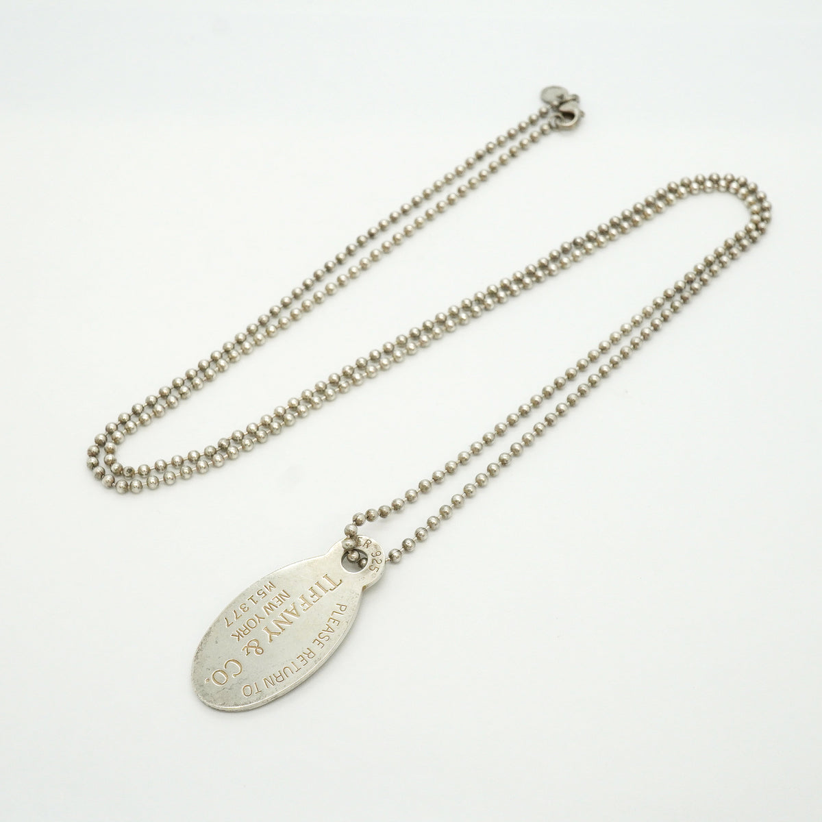 【6jib0485】ティファニー ネックレス リターントゥ オーバル シルバー925【中古】レディース