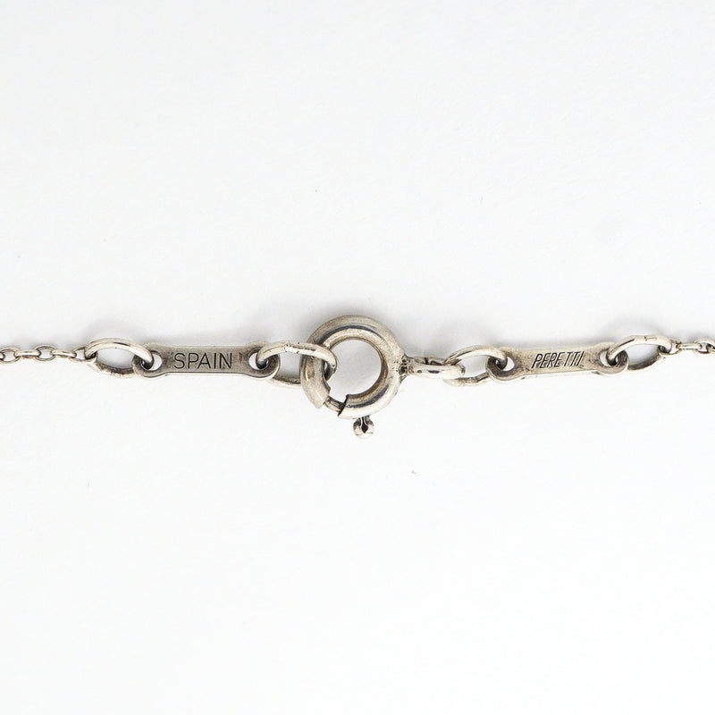 【6jib0486】ティファニー ネックレス オープンハート シルバー925【中古】レディース