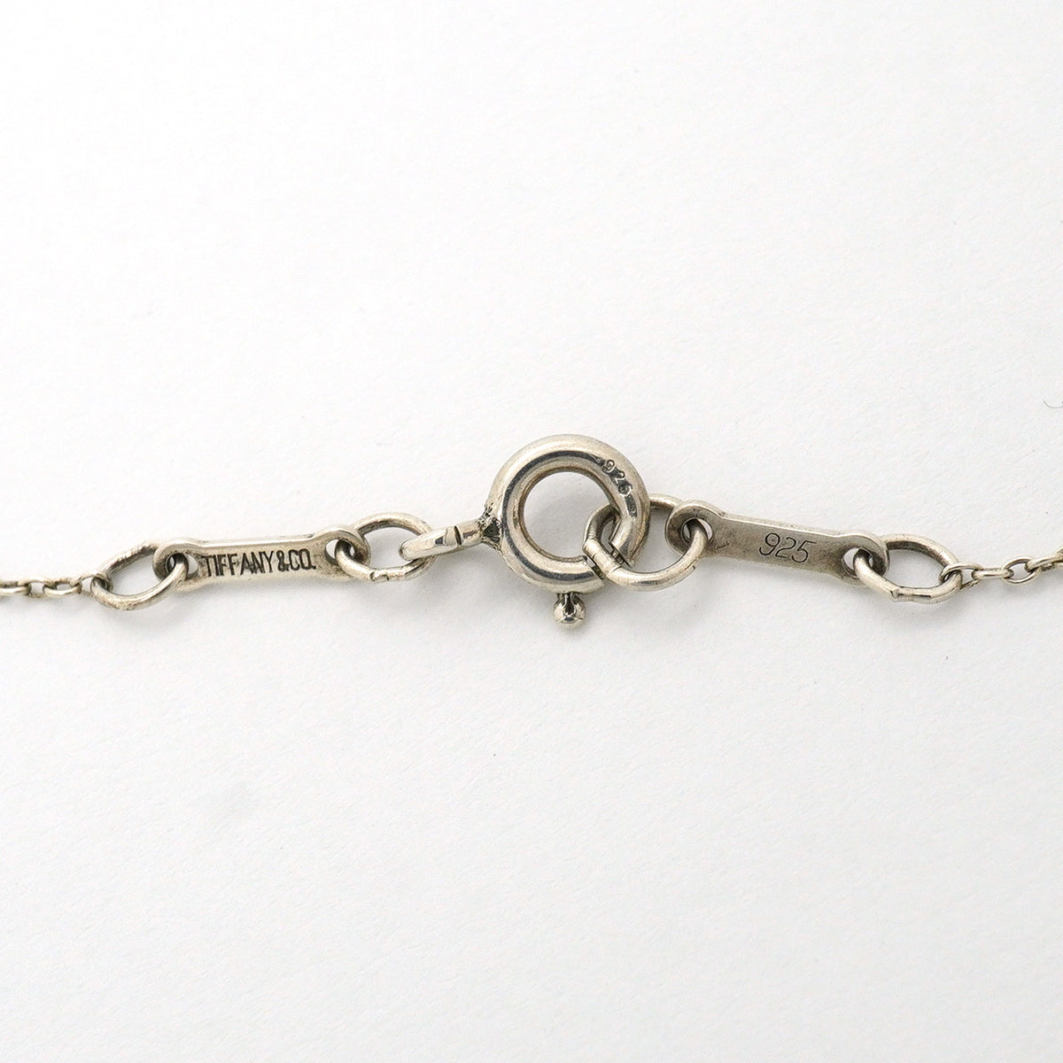 【6jib0486】ティファニー ネックレス オープンハート シルバー925【中古】レディース