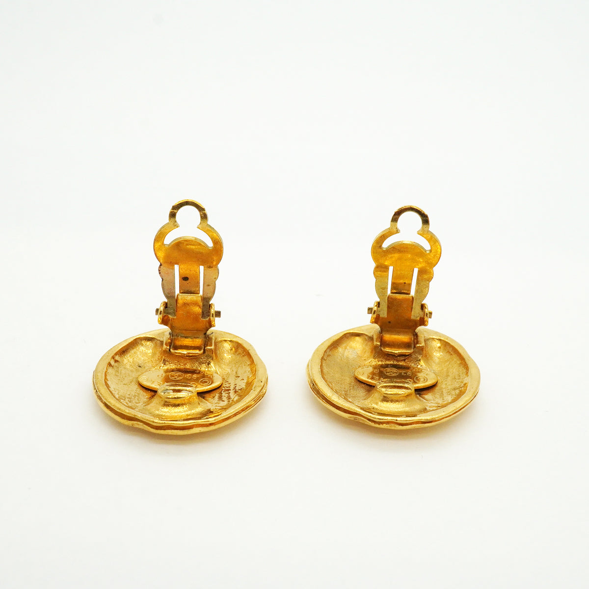 【6jib0492】シャネル イヤリング ヴィンテージ ココマーク GPメッキ ゴールド【中古】レディース