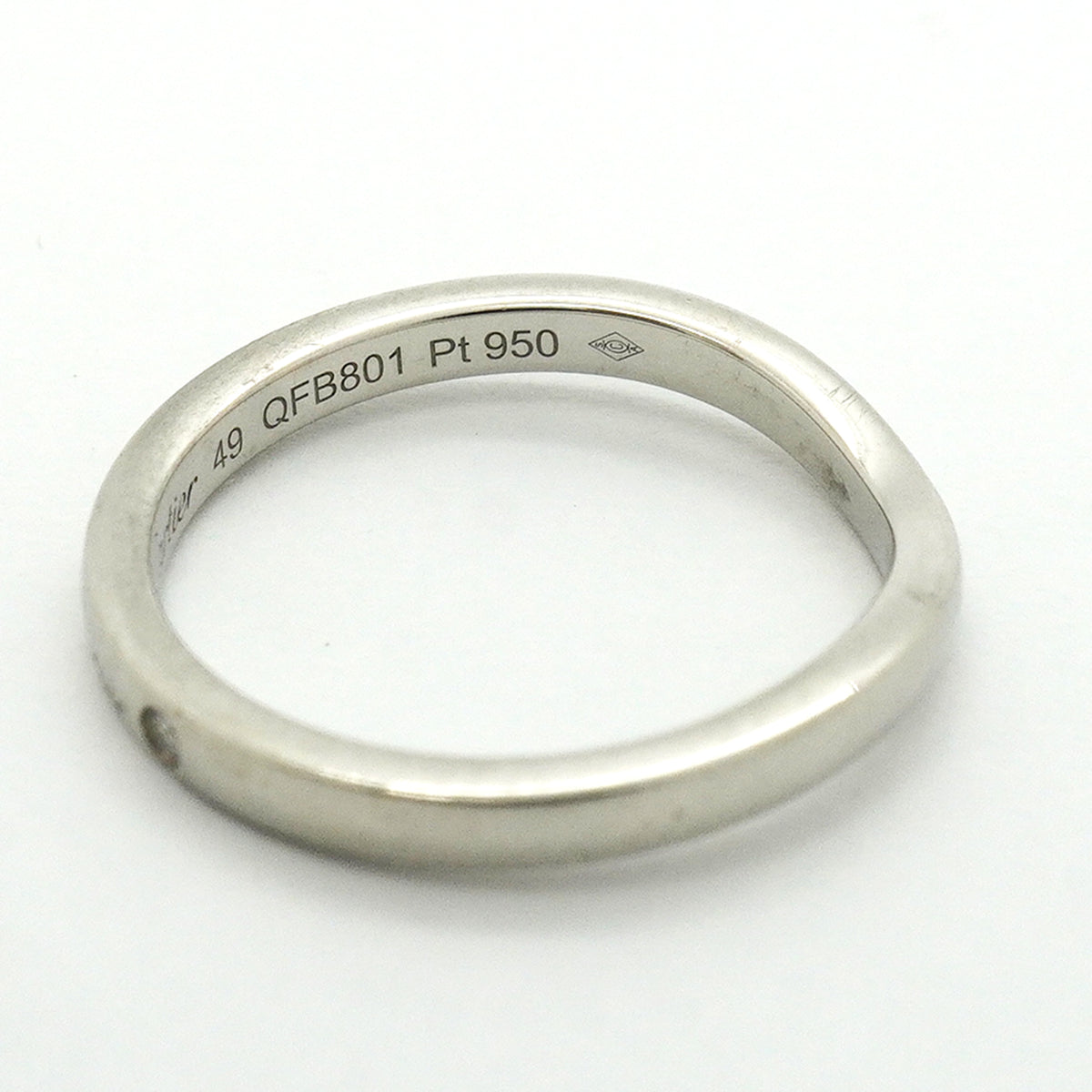 【6jib0493】カルティエ リング バレリーナ 3PD Pt950 プラチナ ダイヤモンド ＃49【中古】レディース