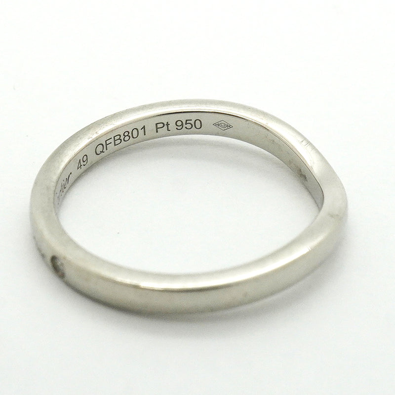 【6jib0493】カルティエ リング バレリーナ 3PD Pt950 プラチナ ダイヤモンド ＃49【中古】レディース