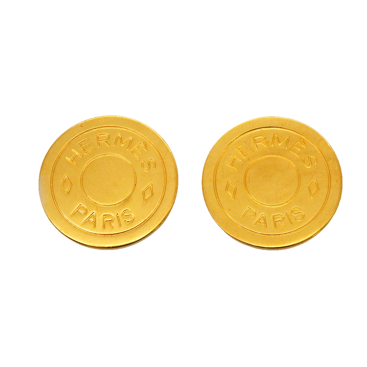 【6jib0497】エルメス イヤリング セリエ GPメッキ ゴールド【中古】レディース