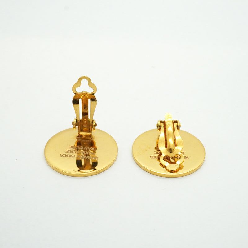 【6jib0497】エルメス イヤリング セリエ GPメッキ ゴールド【中古】レディース