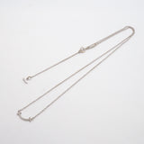 【6jib0500】ティファニー ネックレス Tスマイル ミニ K18WG ホワイトゴールド ダイヤモンド【中古】レディース
