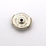 【6jib0503】エルメス ピアス シェーヌダンクル フープ シルバー925【中古】レディース