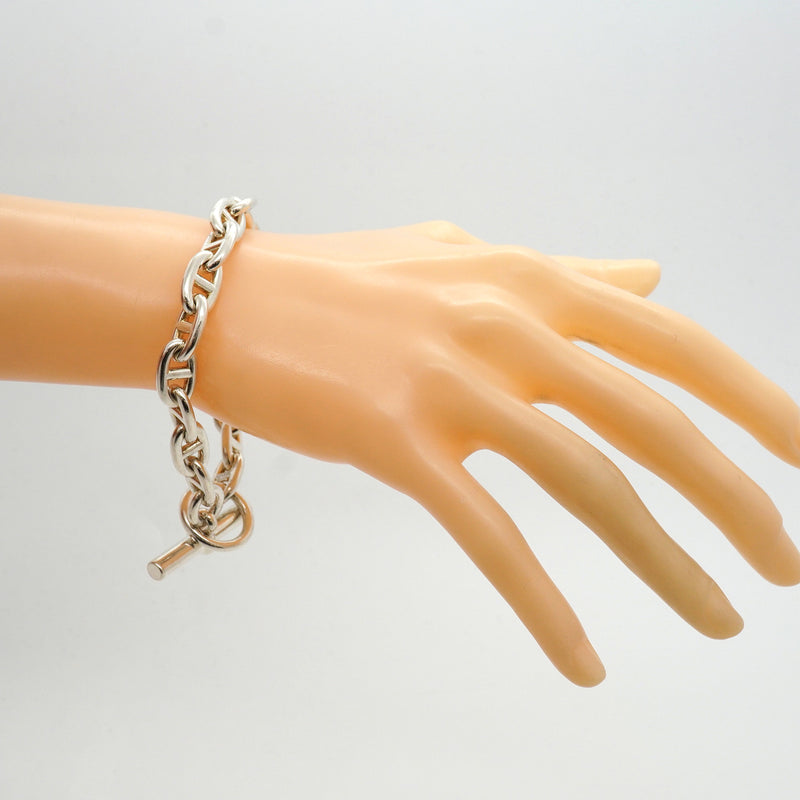 【6jib0505】エルメス ブレスレット シェーヌダンクル MM 17コマ シルバー925【中古】メンズ レディース ユニセックス