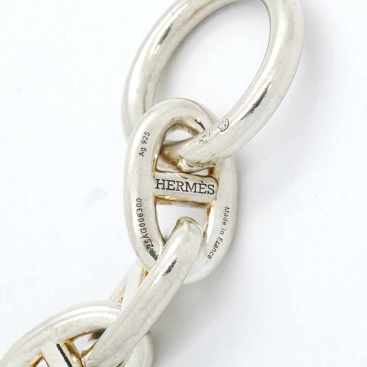 【6jib0505】エルメス ブレスレット シェーヌダンクル MM 17コマ シルバー925【中古】メンズ レディース ユニセックス